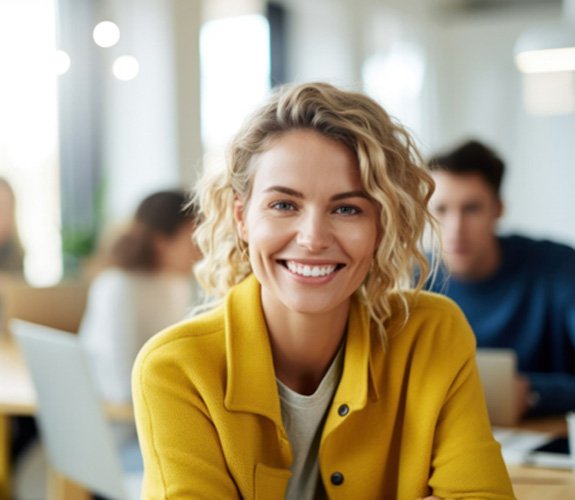 Woman smiling in Wilmington  