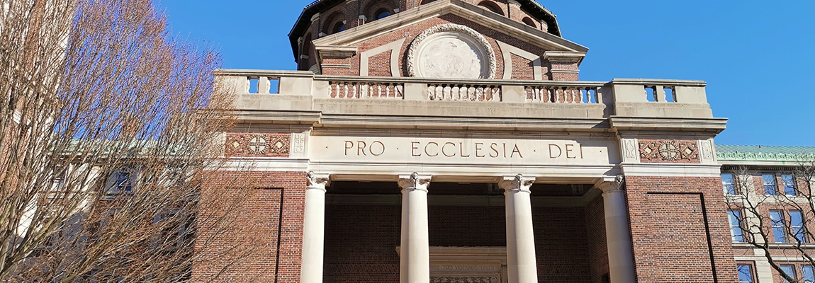 Outside view of dental school building