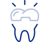 Animated tooth with dental crown