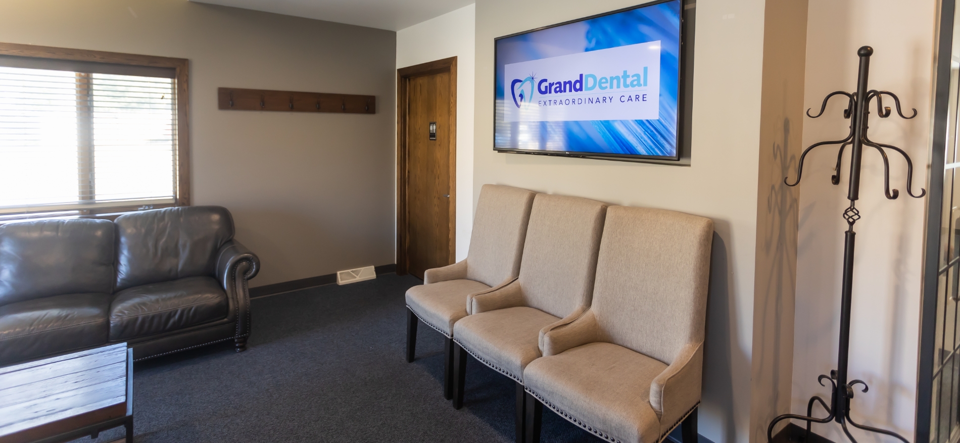 Man and woman visiting their dentist in Wilmington