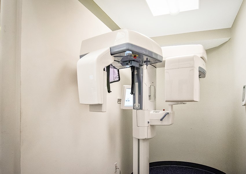 Dental office reception area