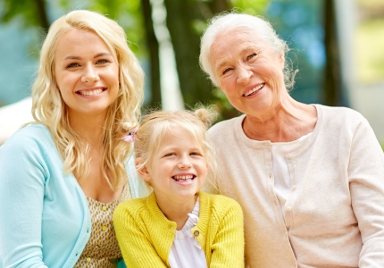 Woman smiling during preventive dentistry visit